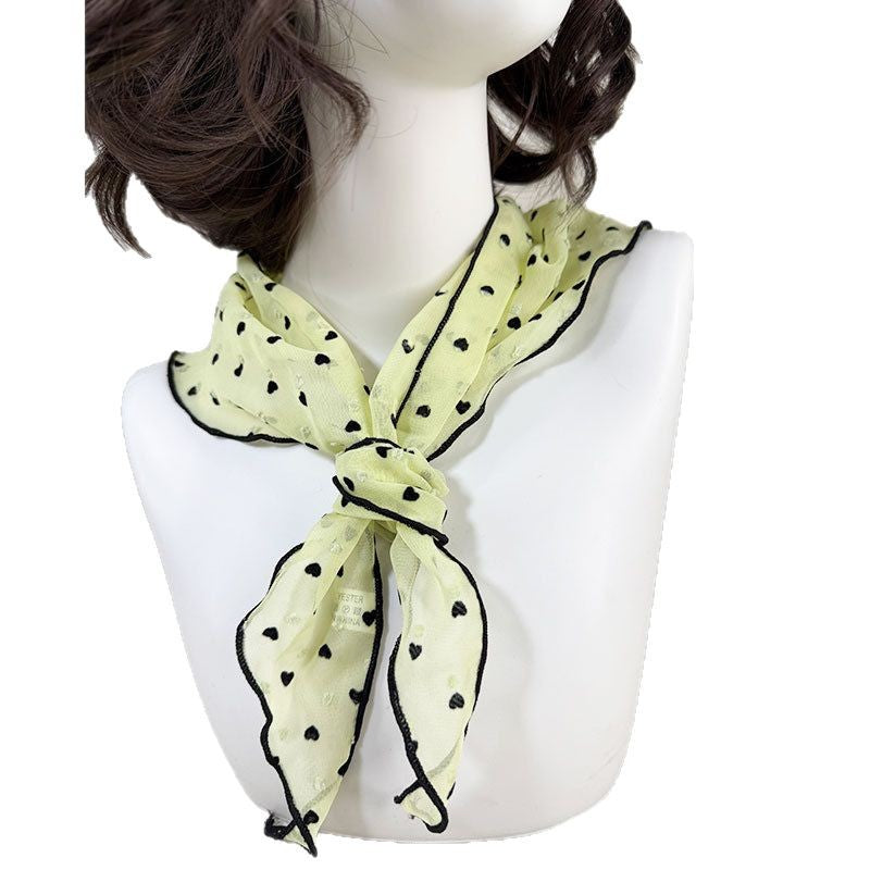 ドットハートスカーフ