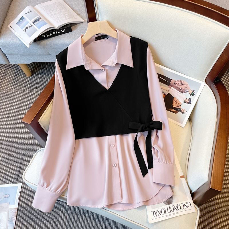 パステルカラーシャツ(プラスサイズ）