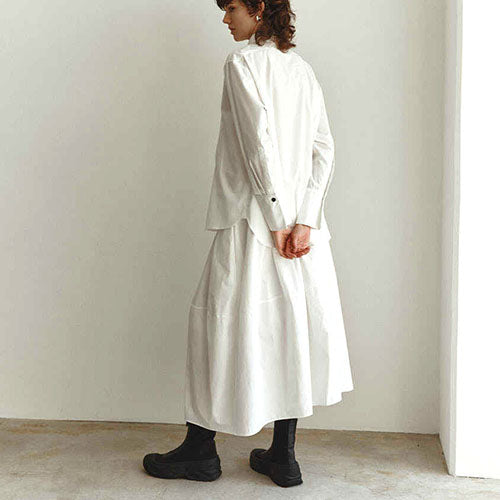 コットンフレアロングスカート