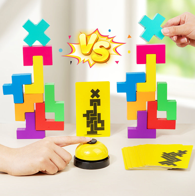 スピード対決！積み木バランスゲーム