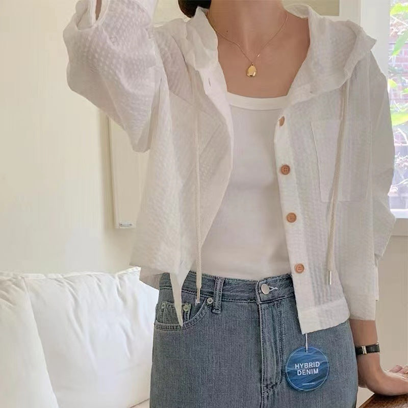 サマー・エアリー・ストライプパーカー