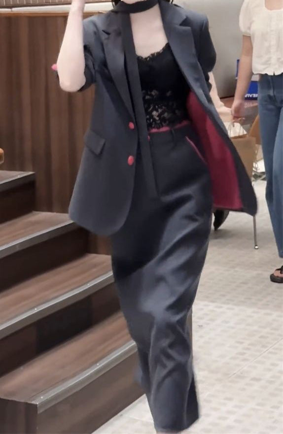 マキシスカートデザインツーピース