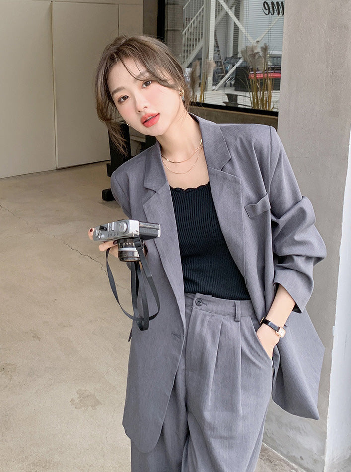 オーバーサイズワイドレッグスーツ