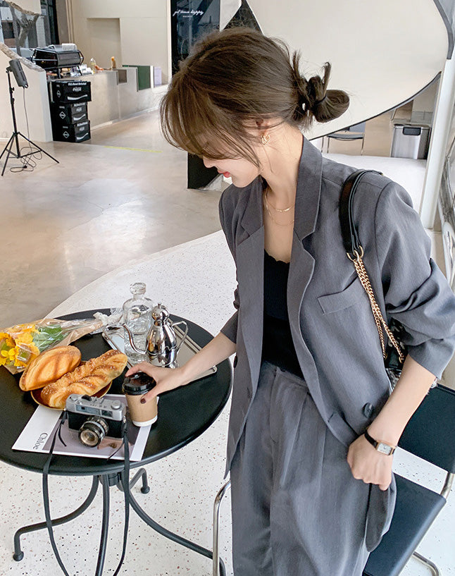 オーバーサイズワイドレッグスーツ