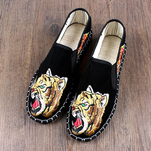 タイガー刺繍スリッポン