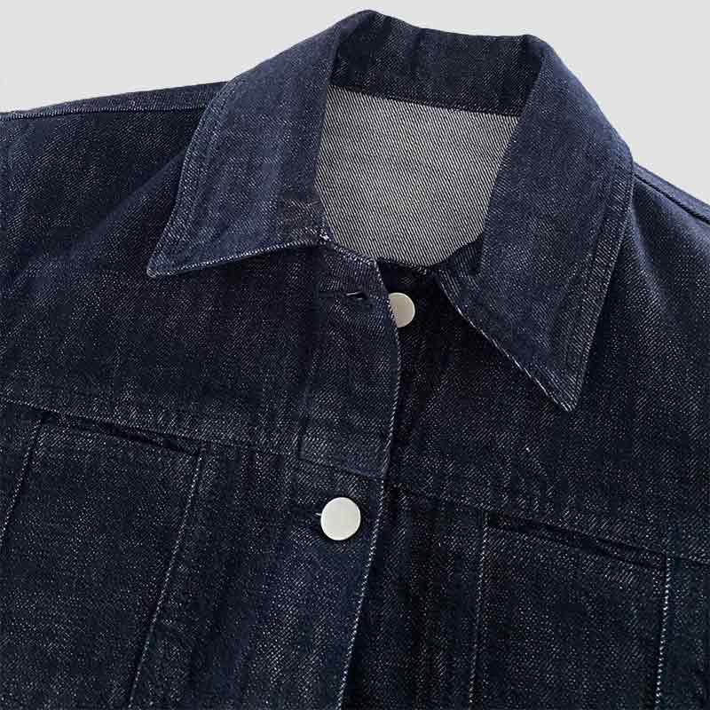 シンプル レトロ 原色デニムJK