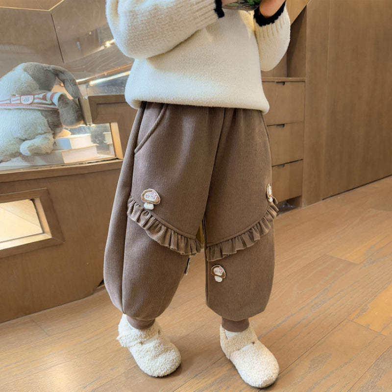 ラッフルデザイン・フレアパンツ