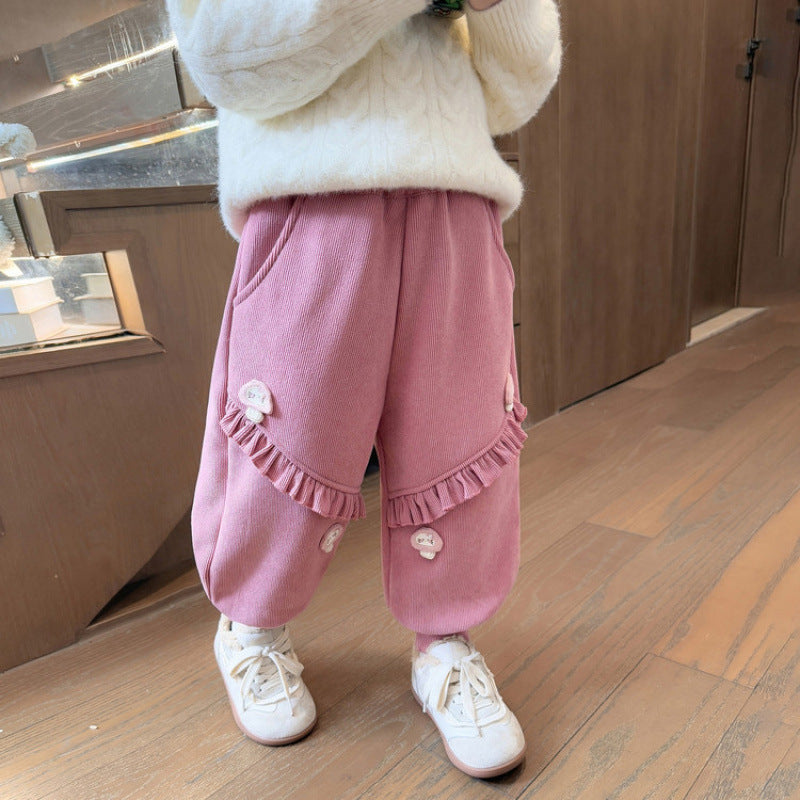 ラッフルデザイン・フレアパンツ