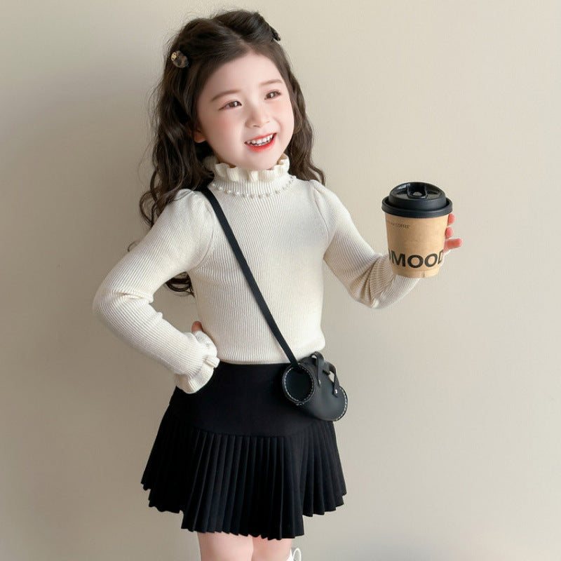 ラッフルスリーブ・ニットトップス