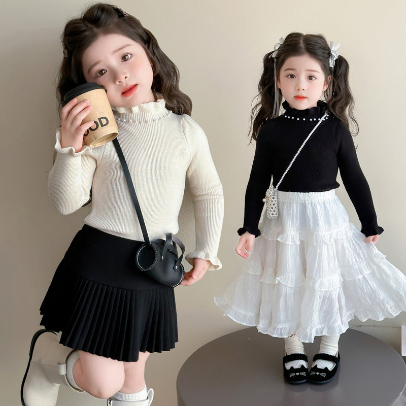 ラッフルスリーブ・ニットトップス